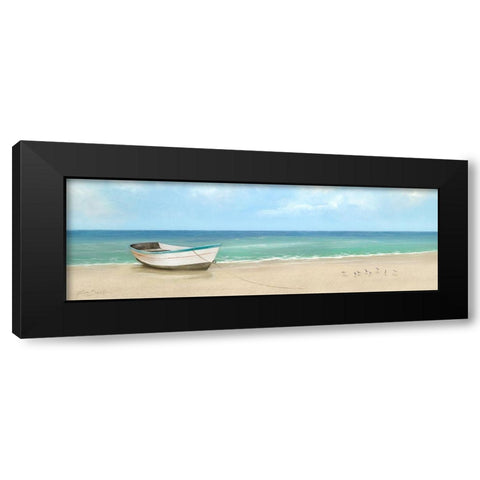 Between The Tides Black Modern Wood Framed Art Print by Seslar, Lin