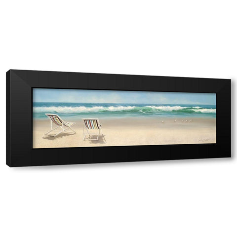 View For Two Black Modern Wood Framed Art Print with Double Matting by Seslar, Lin