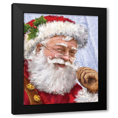 Ole Saint Nick Black Modern Wood Framed Art Print with Double Matting by Corti, Marcello