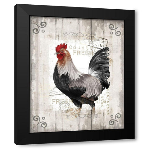 Country Fresh Black Modern Wood Framed Art Print with Double Matting by Knutsen, Conrad
