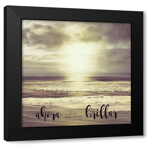 Ahora Black Modern Wood Framed Art Print by Calascibetta, Mike