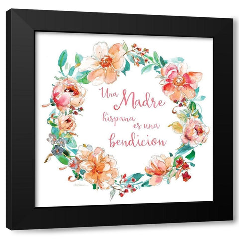 Una Madre Black Modern Wood Framed Art Print by Robinson, Carol