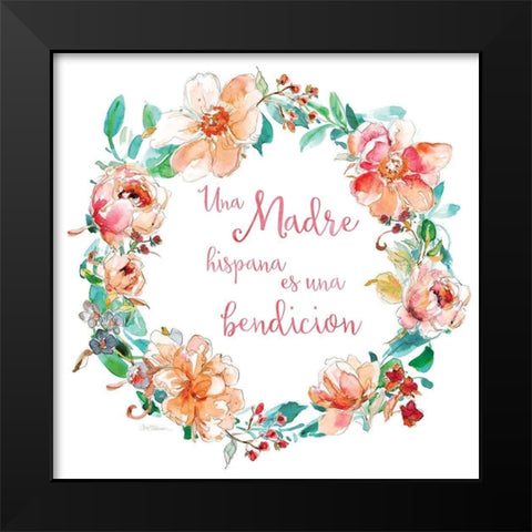 Una Madre Black Modern Wood Framed Art Print by Robinson, Carol