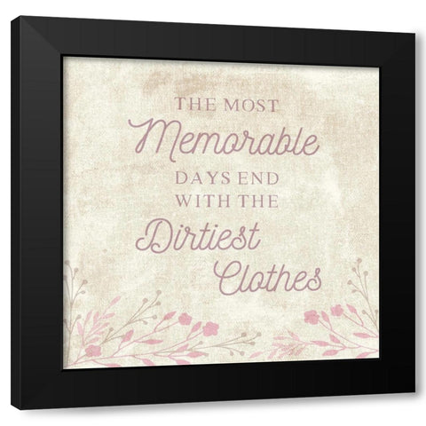 Dirtiest Clothes Black Modern Wood Framed Art Print with Double Matting by Murray, Amanda