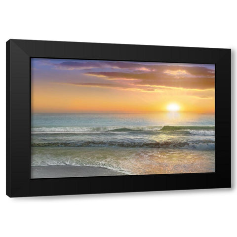 Dawn Rays Black Modern Wood Framed Art Print by Calascibetta, Mike