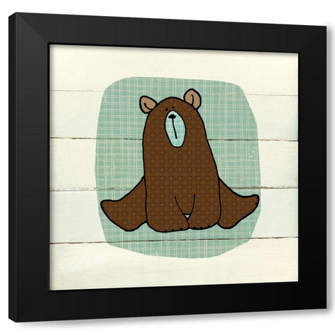 Woodland Black Modern Wood Framed Art Print with Double Matting by Robinson, Carol