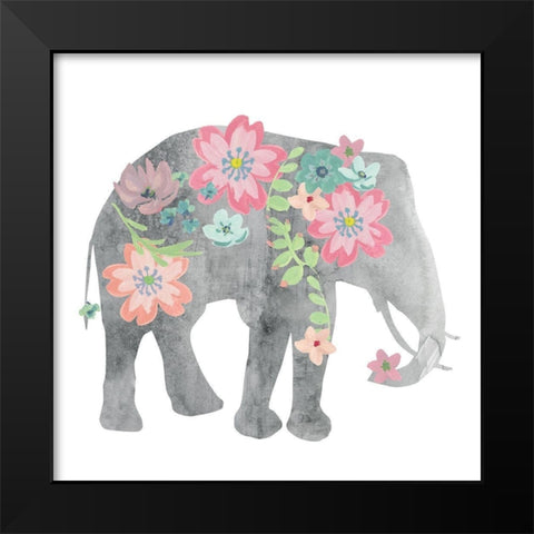 Girls Love Black Modern Wood Framed Art Print by Robinson, Carol