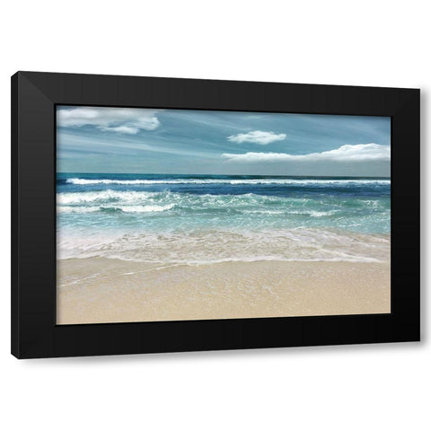 Symphony of the Sea Black Modern Wood Framed Art Print by Nan