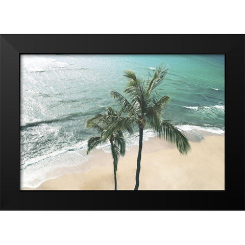 Maui Palm Black Modern Wood Framed Art Print by Carpentieri, Natalie