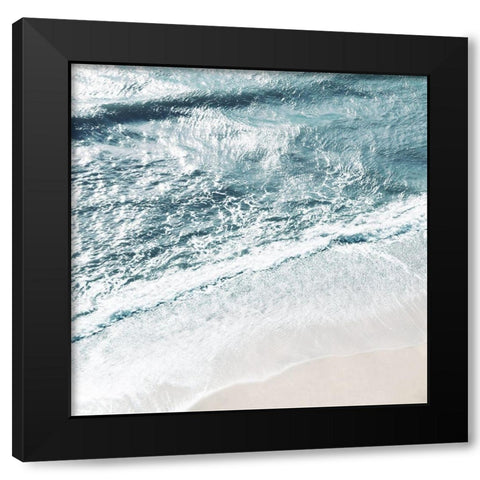 Ocean Detail Black Modern Wood Framed Art Print by Carpentieri, Natalie