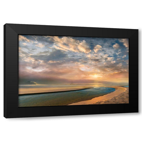 Changing Black Modern Wood Framed Art Print by Calascibetta, Mike