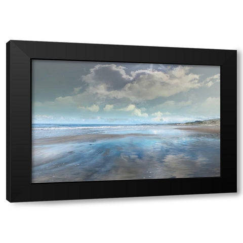 Reflecting Black Modern Wood Framed Art Print by Calascibetta, Mike