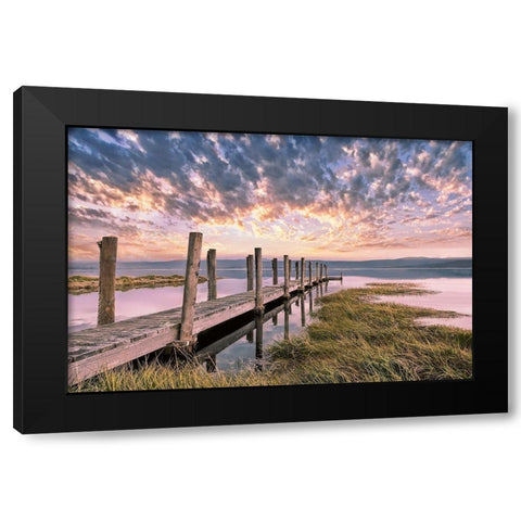 Sky Black Modern Wood Framed Art Print by Calascibetta, Mike