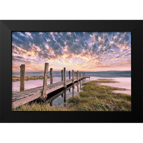 Sky Black Modern Wood Framed Art Print by Calascibetta, Mike