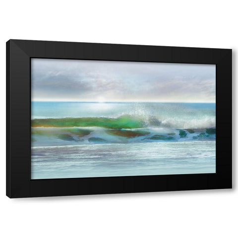 Shining Black Modern Wood Framed Art Print with Double Matting by Calascibetta, Mike