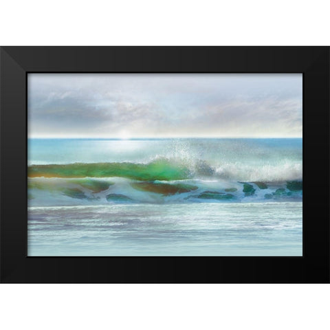 Shining Black Modern Wood Framed Art Print by Calascibetta, Mike
