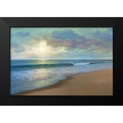 A Long Walk Black Modern Wood Framed Art Print by Calascibetta, Mike