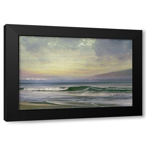 Our View Black Modern Wood Framed Art Print with Double Matting by Calascibetta, Mike