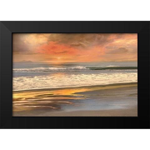 Days End Black Modern Wood Framed Art Print by Calascibetta, Mike