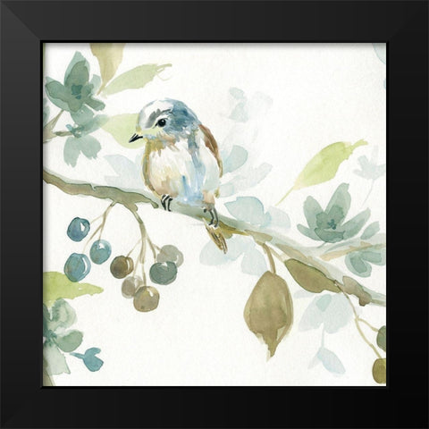 Spring Melody II Black Modern Wood Framed Art Print by Robinson, Carol