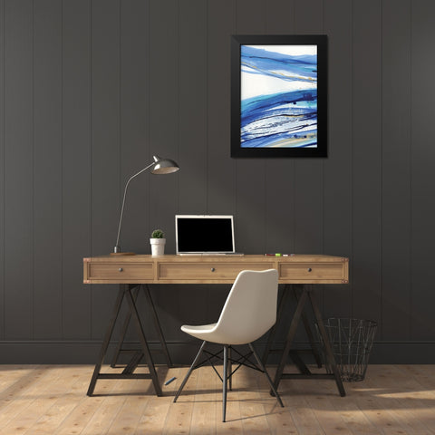 Waterfall I Black Modern Wood Framed Art Print by Jill, Susan