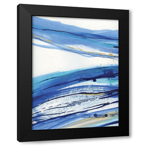 Waterfall I Black Modern Wood Framed Art Print by Jill, Susan