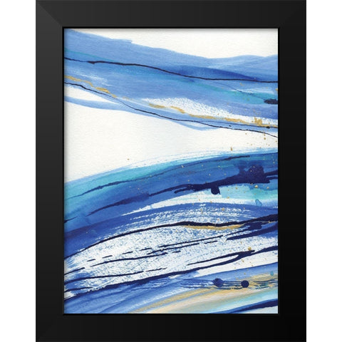Waterfall I Black Modern Wood Framed Art Print by Jill, Susan