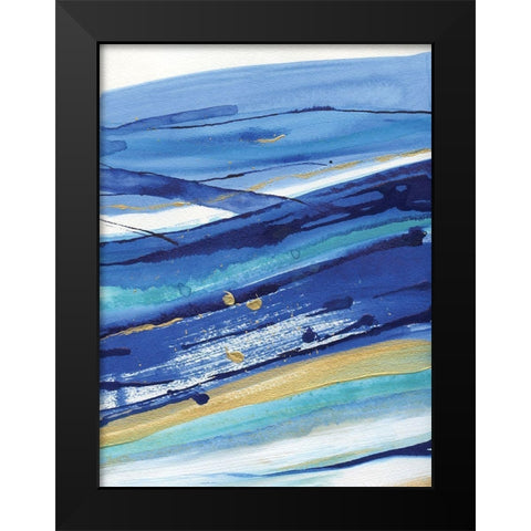 Waterfall II Black Modern Wood Framed Art Print by Jill, Susan