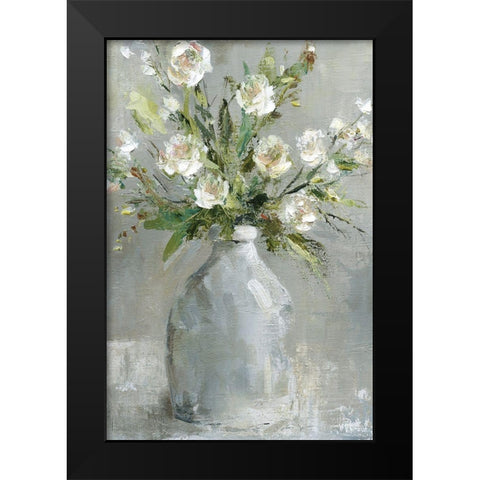 Country Bouquet Black Modern Wood Framed Art Print by Robinson, Carol
