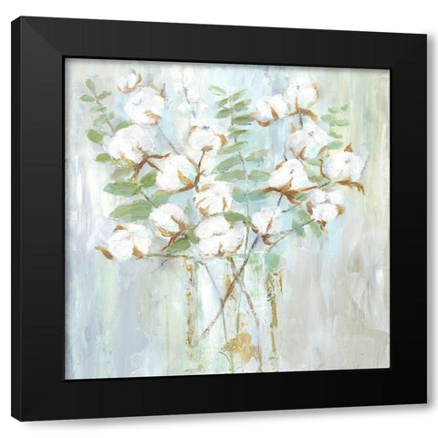 Contemporary Cotton Black Modern Wood Framed Art Print with Double Matting by Nan