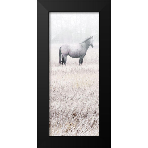 Misty Pasture I Black Modern Wood Framed Art Print by Robinson, Carol