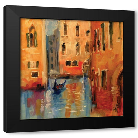 Venice II Black Modern Wood Framed Art Print by Farrall Doyle, Anne