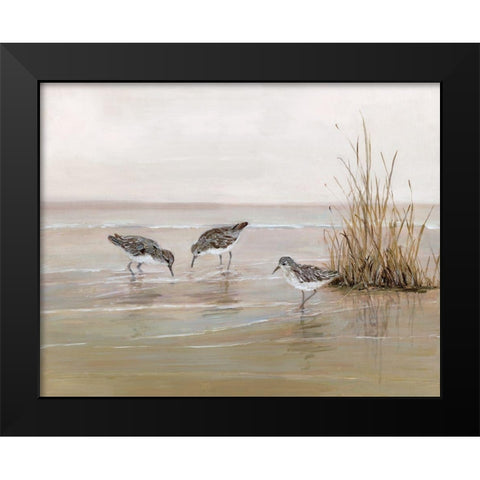 Early Risers II Black Modern Wood Framed Art Print by Swatland, Sally