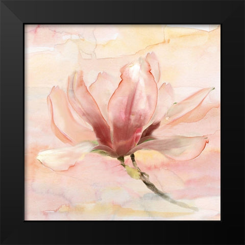 Dreamy Magnolia II Black Modern Wood Framed Art Print by Nan