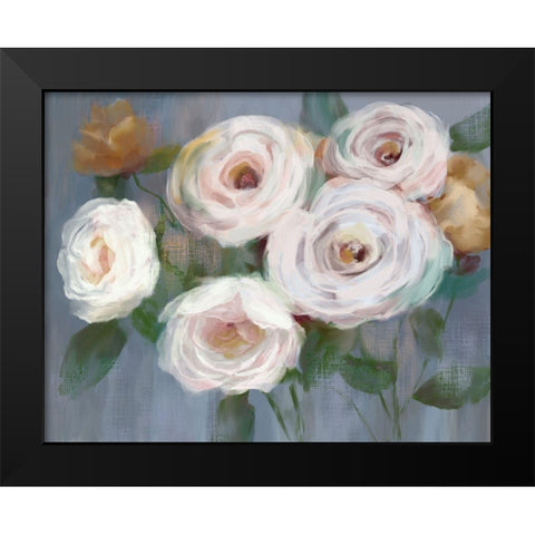 Magical Bouquet Black Modern Wood Framed Art Print by Nan