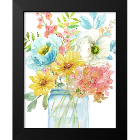 Summer Fresh I Black Modern Wood Framed Art Print by Nan