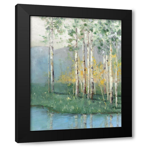 Birch Black Modern Wood Framed Art Print with Double Matting by Swatland, Sally