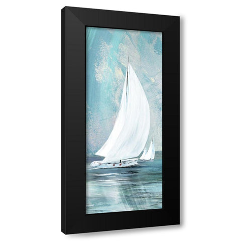 Soft Sail I Black Modern Wood Framed Art Print by Knutsen, Conrad
