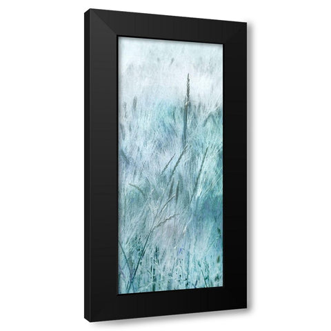 Blue Field Black Modern Wood Framed Art Print by Weisz, Irene