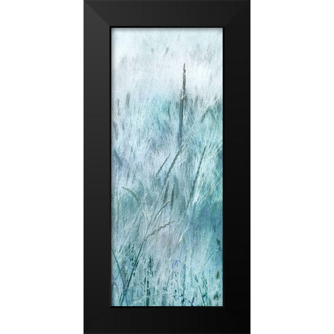 Blue Field Black Modern Wood Framed Art Print by Weisz, Irene