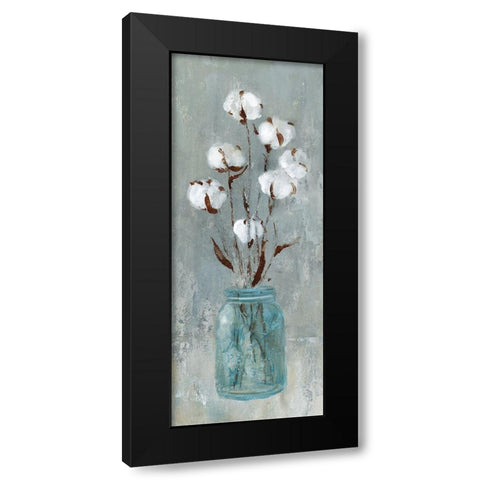 Stalks of Cotton Black Modern Wood Framed Art Print by Robinson, Carol