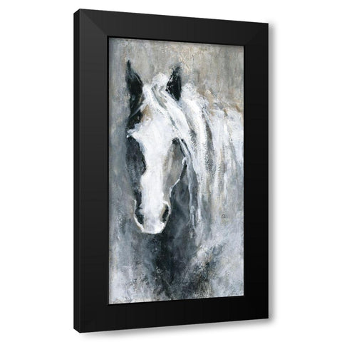 Morning Greeting Black Modern Wood Framed Art Print with Double Matting by Robinson, Carol