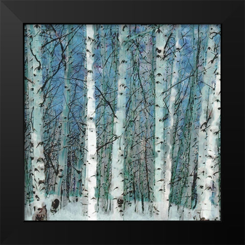 Birchgrove Black Modern Wood Framed Art Print by Burghardt, James
