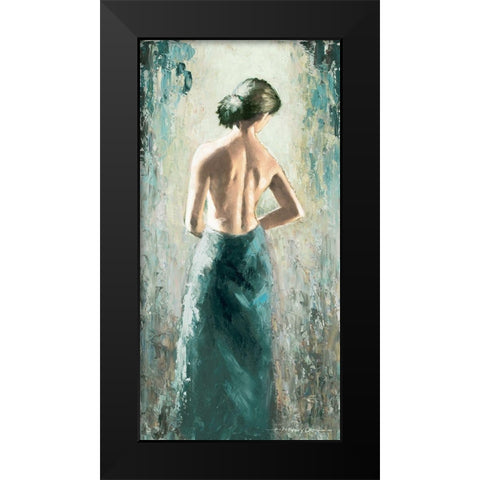 Demure II Black Modern Wood Framed Art Print by Orme, E. Anthony
