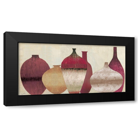 Auburn Vessels Black Modern Wood Framed Art Print by Tava Studios
