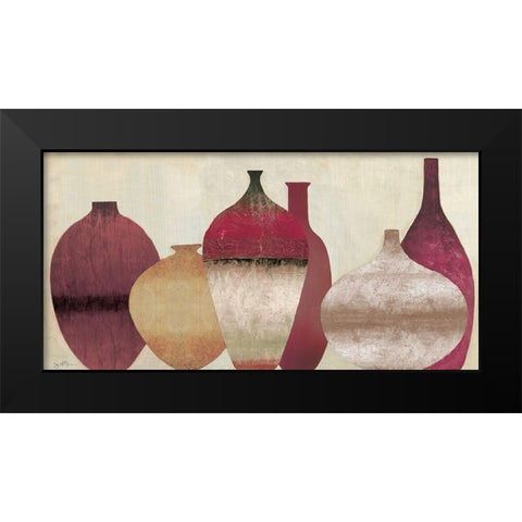 Auburn Vessels Black Modern Wood Framed Art Print by Tava Studios