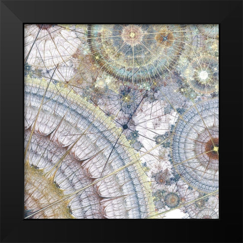 Clockworks II Black Modern Wood Framed Art Print by Burghardt, James