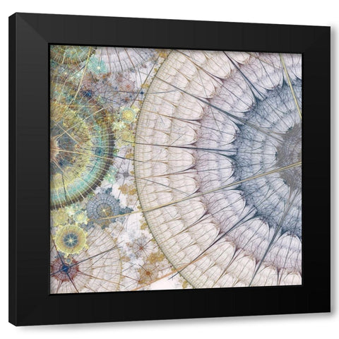 Clockworks III Black Modern Wood Framed Art Print with Double Matting by Burghardt, James