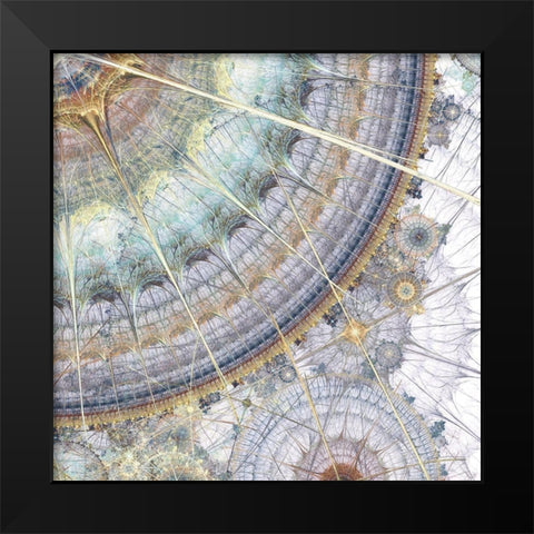 Clockworks IV Black Modern Wood Framed Art Print by Burghardt, James