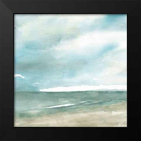 Tranquil Seas Black Modern Wood Framed Art Print by Robinson, Carol